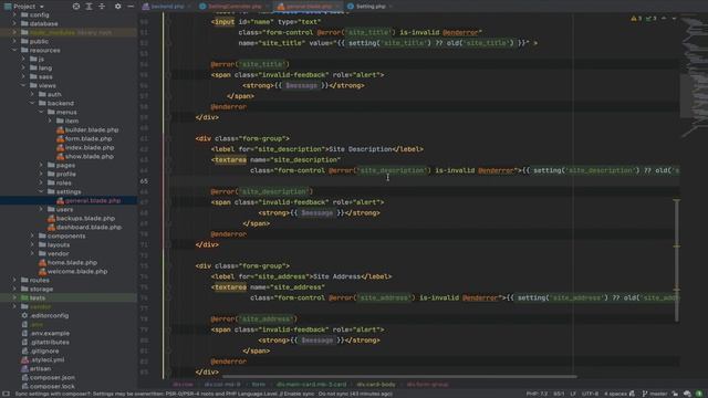 LaraStarter - Laravel Starter Kit Part:27 General Settings смотреть онлайн