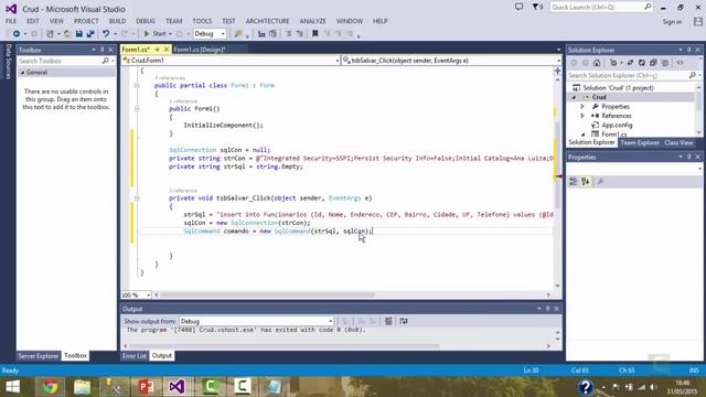 CRUD Básico - Windows Forms - C# e SQL Server - Parte 2 смотреть онлайн