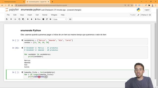 Enumerate no Python - Loop com Índice смотреть онлайн