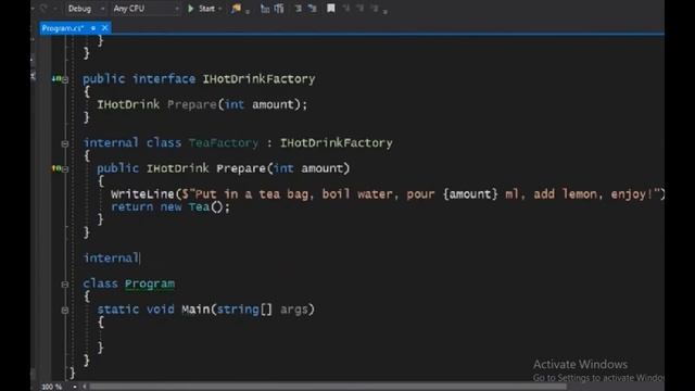 Abstract Factories Design pattern in C# смотреть онлайн