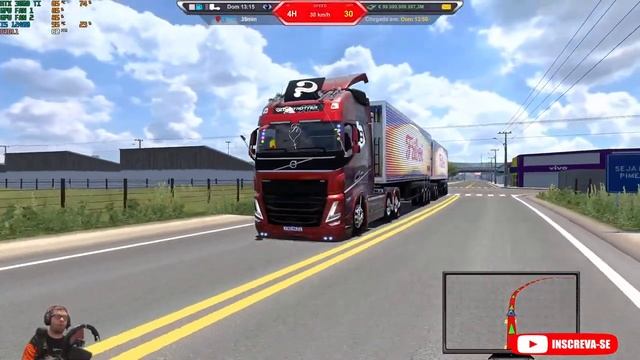 Volvo FH5 botando pra moer sem dó a Camra fria !!1 !! ETS2 1.49 смотреть онлайн