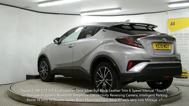 Toyota C HR 1 2T 115 Excel Leather Tyrol Silver Full Black Leather Trim 6 Speed Manual смотреть онлайн