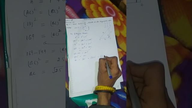 Trigonometry//त्रिकोणमिति Class 10th Exercise 8.1 question no. 5 смотреть онлайн