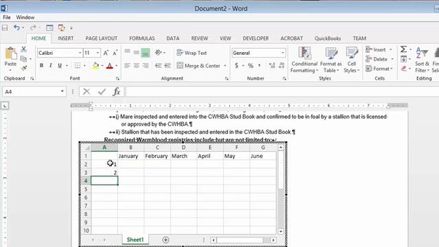 Using Excel to Create Tables in Word смотреть онлайн