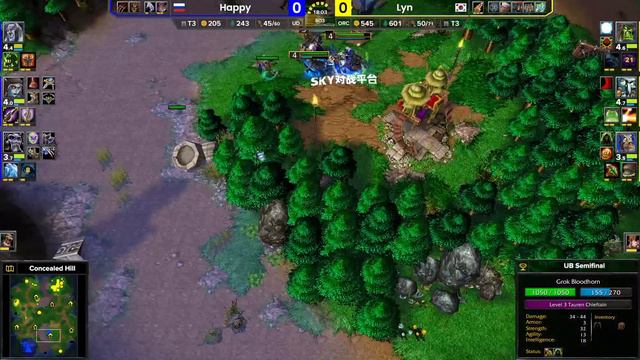 WC3 - [UD] Happy Vs Lyn [ORC] - WB Semifinal - Ted Cup 19