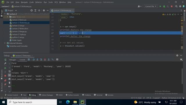 Python Basics Lecture 2 : advance data type DICTIONARY смотреть онлайн