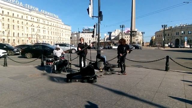 ISTREETBAND. Уличные музыканты на Площади Восстания. Санкт-Петербург.(1) смотреть онлайн