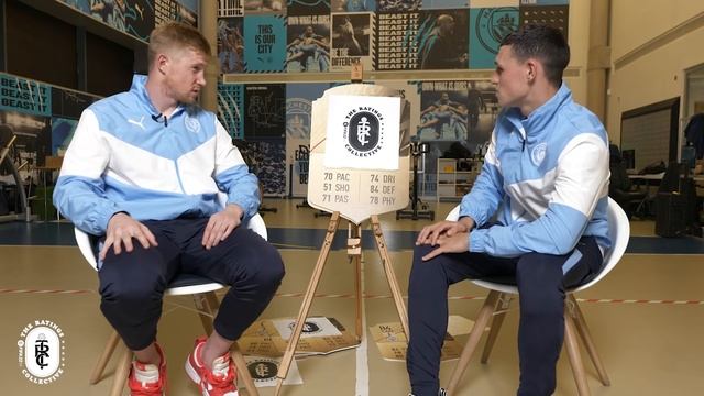 КЕВИН ДЕ БРЮЙНЕ и ФИЛ ФОДЕН угадывают рейтинги одноклубников в FIFA 22 смотреть онлайн
