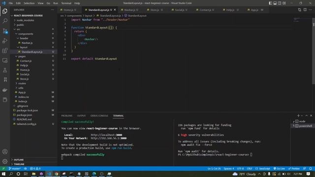 React #5 - Layout component and children content смотреть онлайн