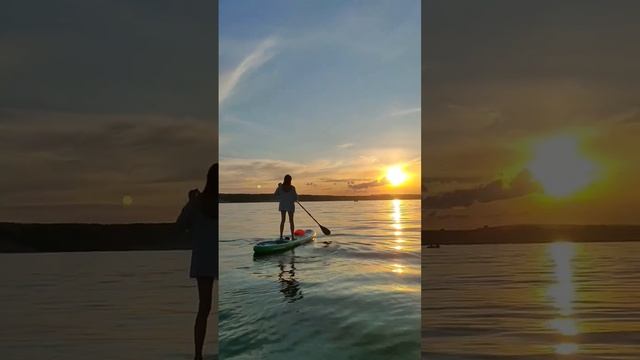 сапы на закате - это ? #nature #sup #travel #summer #сап #сапборд #boat #river #lake #sunset смотреть онлайн