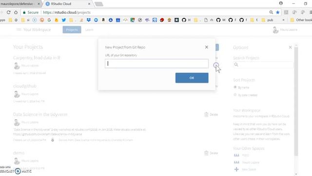 Cloning a GitHub repo into an rstudio.cloud project смотреть онлайн