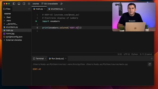 Elektron Rəqəmlər - Tablo #kody_az #python смотреть онлайн