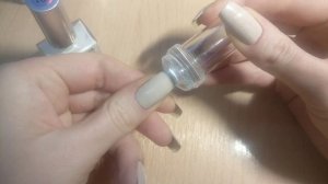 Обычный лак. Френч с помощью штампа для стемпинга?