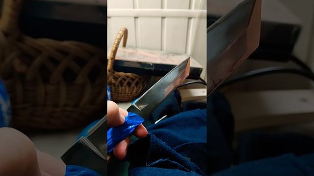 Заточка ножа из лезвия электрофуганка