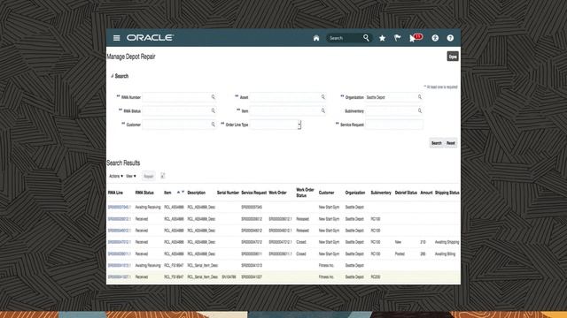 Oracle Depot Repair смотреть онлайн