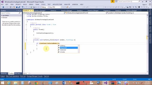 Expand, Collapse methods example of selected tree node in windows form c# смотреть онлайн