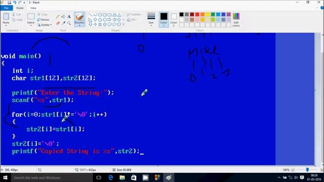 Copy a String Into Another String in C Language Without Using Function смотреть онлайн
