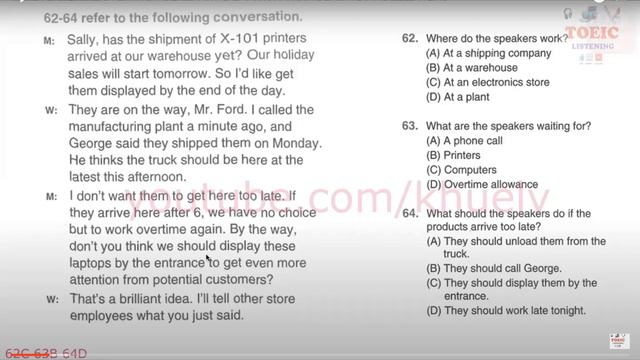 ECP 402 B01 TOEIC TH ED Class 3 | 24082021 смотреть онлайн