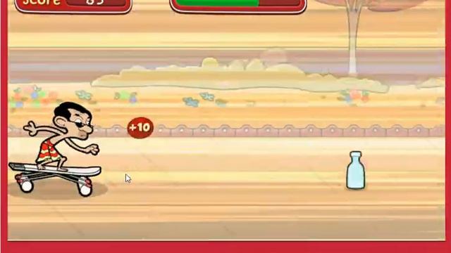 Mr. Bean Skate Online Game! (Bean Skidding) смотреть онлайн