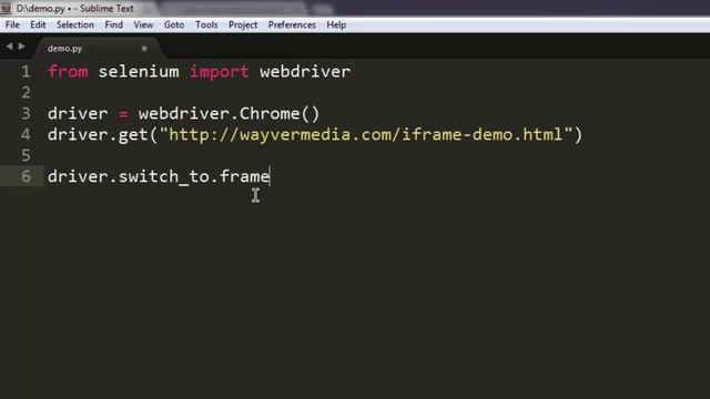 Switching Frames in Selenium Python WebDriver смотреть онлайн