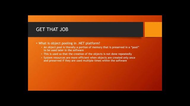 Get That Job - What is Object Pooling? смотреть онлайн