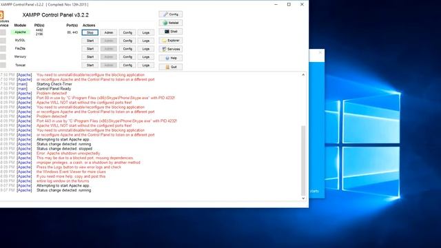 XAMPP - MySQL shutdown unexpectedly solution. смотреть онлайн