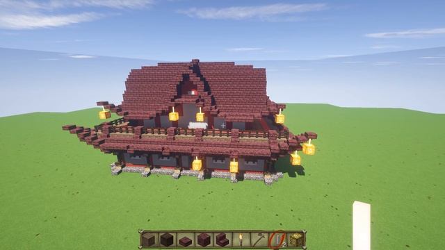 Как построить японский дом в Minecraft #2 (Япония) смотреть онлайн