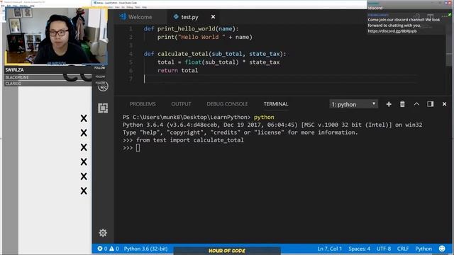Hour of Code - Learn Programming w/ Python (Livestream Ep. 3) смотреть онлайн