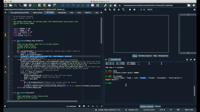Portfolio Optimization in Python: Scraping Data (3/3) смотреть онлайн