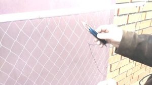 Посадка ромбо-рамованая сеть. Изготовление и посадка флажка (экрана).