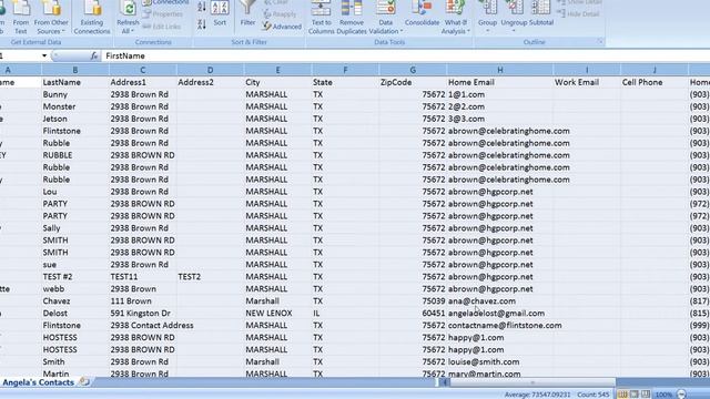 Contacts Export to Excel Copy into Email смотреть онлайн