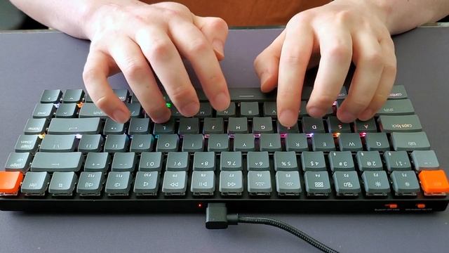Gateron Low Profile Red Typing Test (Keychron K3) смотреть онлайн