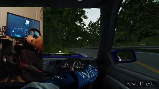 Assetto corsa - Akina with Hachiroku (wheel/shifter camera) смотреть онлайн