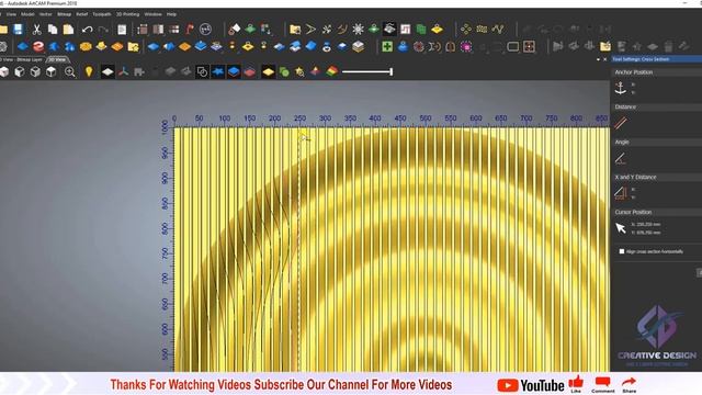 Parametric Wall Design # CorelDraw Tutorial #  Parametric Slice In Artcam # Artcam  3D Tutorial