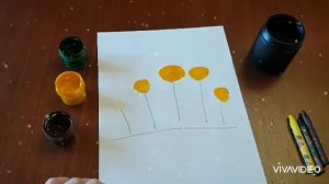 #foxbox #дети #развитиедетей Рисуем красками ~ Мать-и-мачеха ~ Развитие детей 2 - 4 года