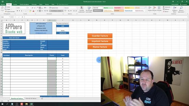 10. Curso Excel para principiantes ⭐ Macro nueva factura y poner número de factura automáticamente смотреть онлайн
