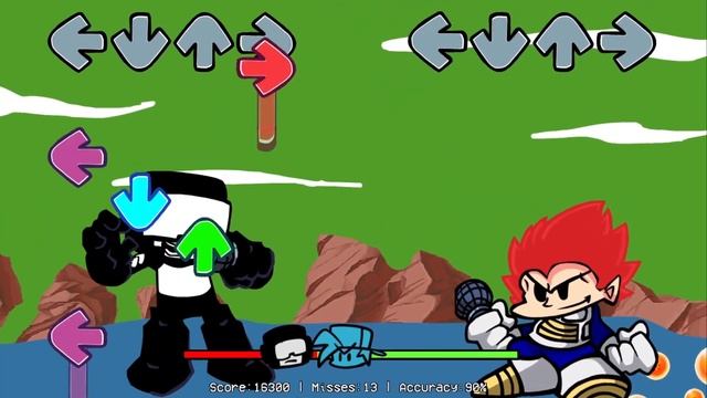 Friday Night Funkin' [UGH] - Tankman vs. Vegeta but Zenkai Boost each time смотреть онлайн