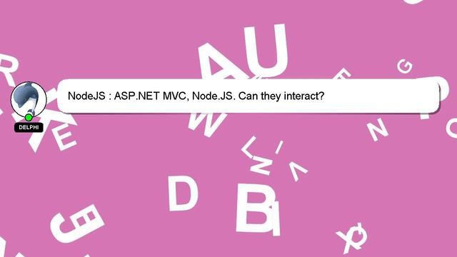 NodeJS : ASP.NET MVC, Node.JS. Can they interact? смотреть онлайн