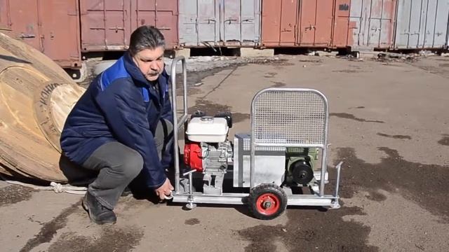 Лебедка бензиновая SHTOK смотреть онлайн