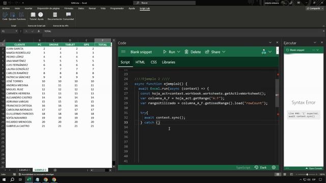 Función Sum - Suma - Excel JavaScript API смотреть онлайн