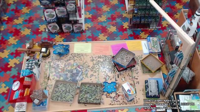 Day 171 November 17, 2014 - "Wildlife" 33600 pc World's Largest Jigsaw Puzzle смотреть онлайн