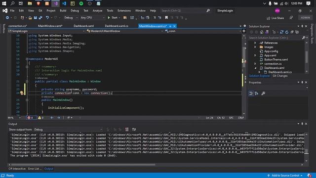 Simple Login Functionality | WPF C# MySQL смотреть онлайн