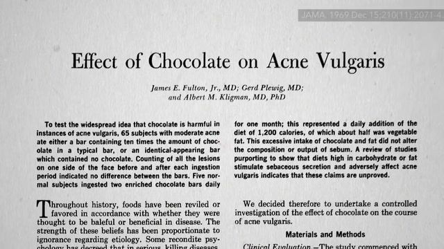 Does Chocolate Cause Acne? смотреть онлайн