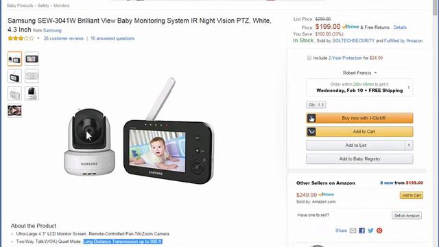 Samsung SEW-3041W Review: Brilliant View Baby Monitoring System смотреть онлайн