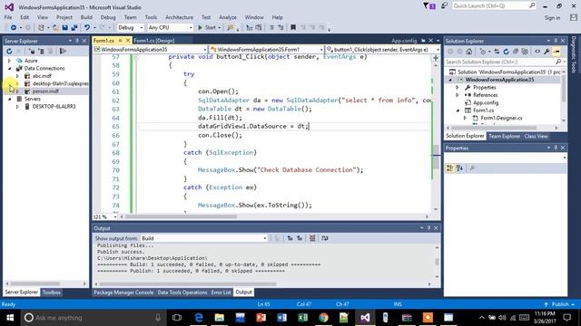 How to create a Setup with a Database (C# windows forms) - Discounted- смотреть онлайн