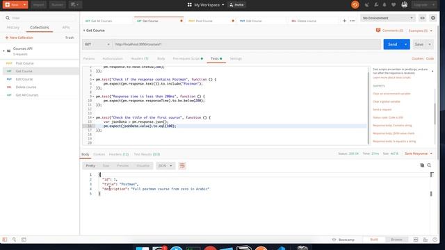 Postman Check JSON Value смотреть онлайн