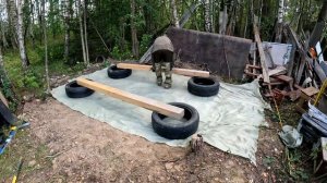 Бросил покрышки на землю - получил фундамент Семыкина. Простой и эффективный фундамент из покрышек.