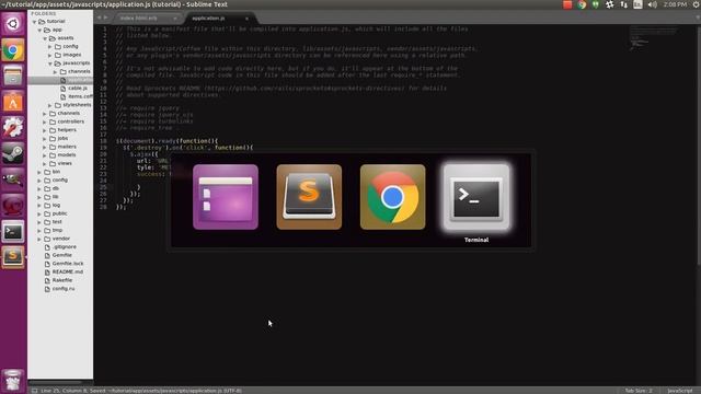 Simple Ajax example with Ruby on Rails смотреть онлайн