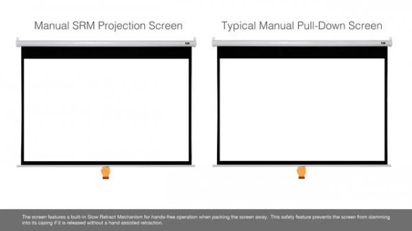 Elite Screens Manual SRM Series Product Video ➳ Manual Projection Screens