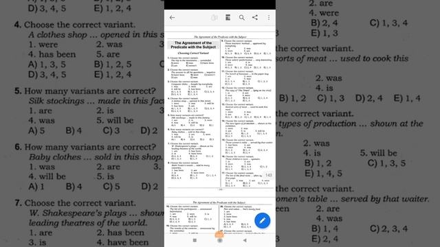 Agreement of the predicate with the subject (Согласование подлежащего и сказуемого) смотреть онлайн
